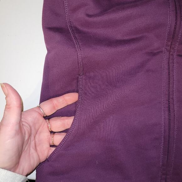 L.L. Bean Womens Fleece Lined Vest Purple Size S Winter Warm Layers - Picture 5 of 6